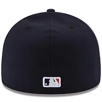 Houston Astros New Era Road Authentic Collection On-Field Logo 59FIFTY - Bonnet ajusté Marine / Orange
