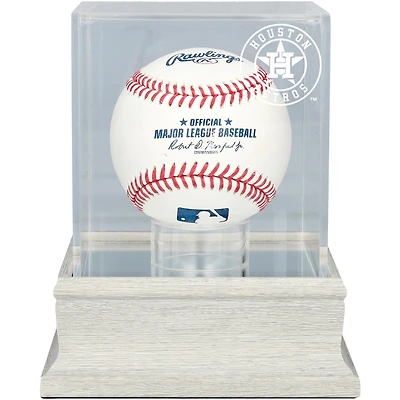 Vitrine pour balle de baseball Houston Astros, logo gris ardoise - Protection UV