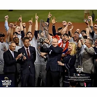 Photographie de célébration l'équipe championne des World Series 2017 Astros Houston non signée