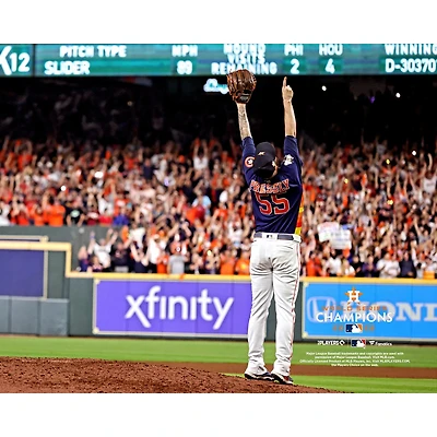 Photographie de la finale non signée des champions MLB World Series 2022 Astros Houston