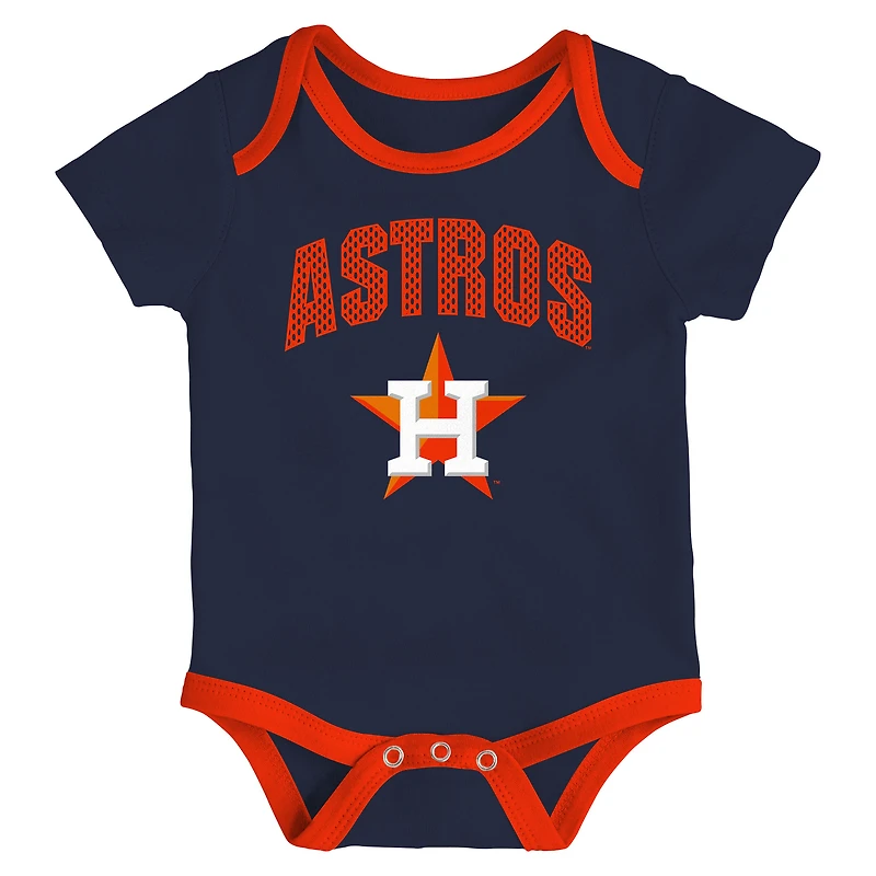 Ensemble body trois pièces pour bébé et nouveau-né Outerstuff Houston Astros All Day Play