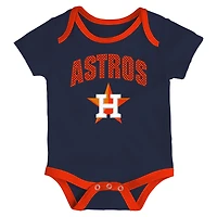 Ensemble body trois pièces pour bébé et nouveau-né Outerstuff Houston Astros All Day Play