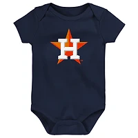 Ensemble de trois bodies pour bébé Houston Astros Slide Home