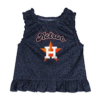 Ensemble robe et bloomer de jeu pour bébé bleu marine des Houston Astros