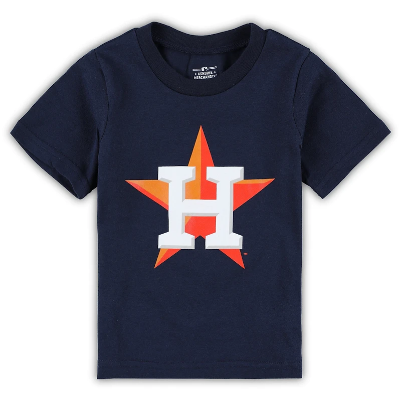 T-shirt à logo principal de l'équipe Houston Astros pour bébé bleu marine