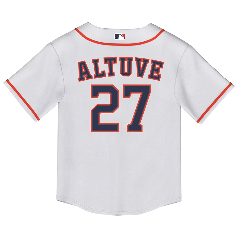 Maillot Nike Jose Altuve blanc pour enfant des Houston Astros à domicile