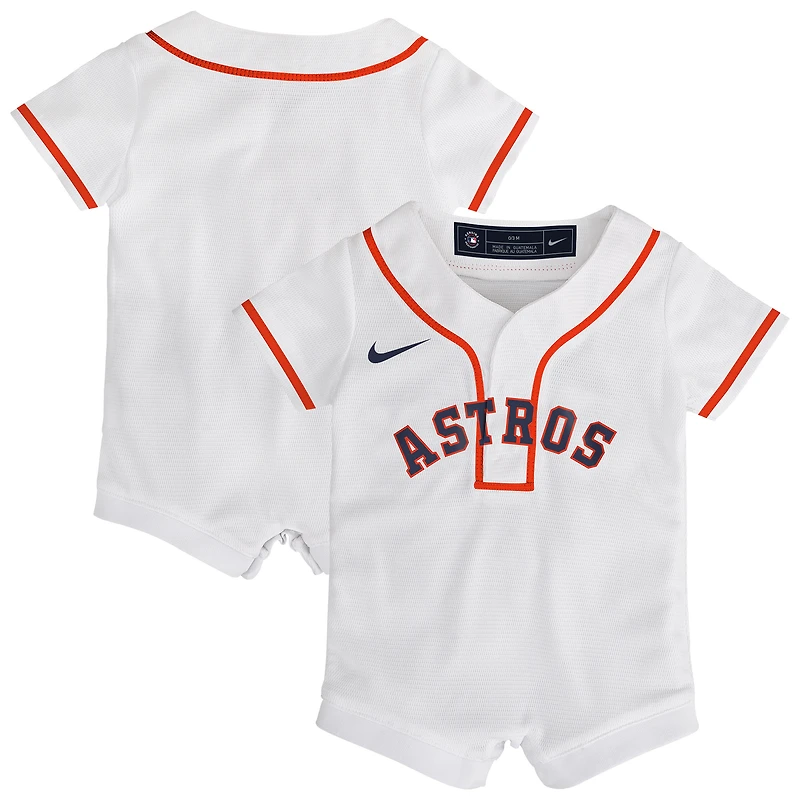 Combinaison bébé Nike blanche Houston Astros domicile réplique maillot