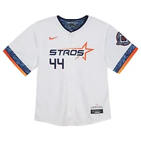Maillot Nike Yordan Alvarez pour enfant, blanc, Houston Astros 2025 City Connect Limited Player