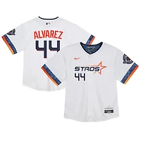 Maillot Nike Yordan Alvarez pour enfant, blanc, Houston Astros 2025 City Connect Limited Player