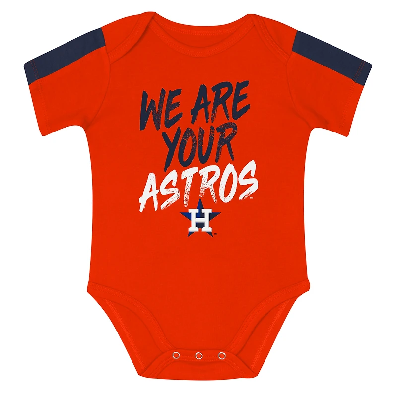 Ensemble 3 pièces pour bébé Outerstuff Houston Astros Double Down Body et pantalon