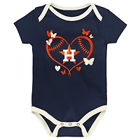 Ensemble de 3 bodies pour bébé Outerstuff Houston Astros Home Team