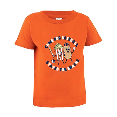 Infant Soft as a Grape Orange Houston Astros Snack T-Shirt