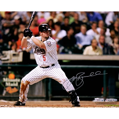 Photo de Jeff Bagwell, joueur des Astros de Houston, autographiée (16" x 20"), prise lors d'une frappe.
