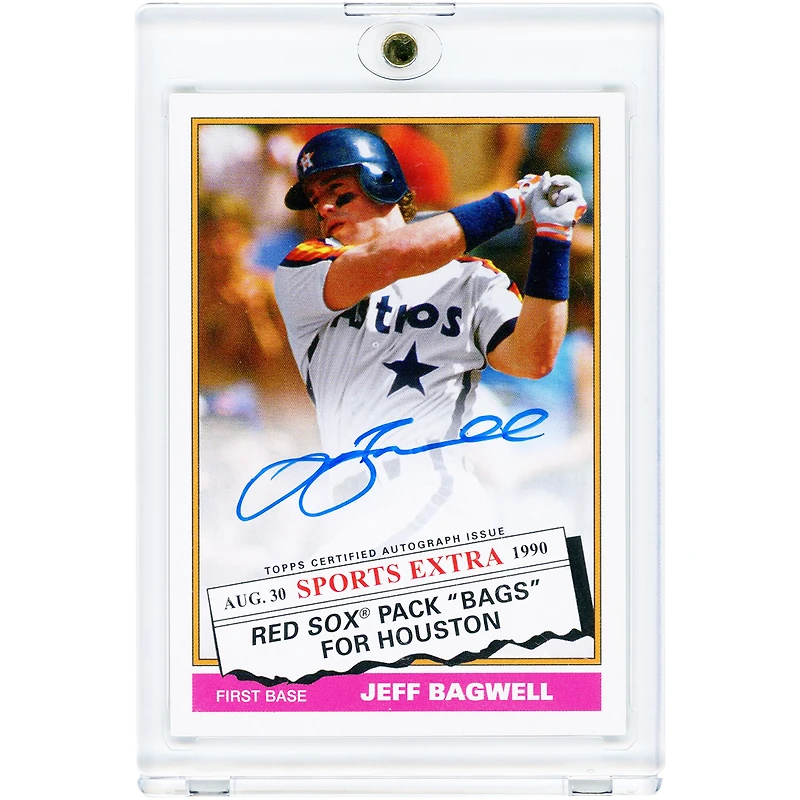 Carte autographiée de Jeff Bagwell (Houston Astros) Topps Archives 2020 n° 76TA-JB