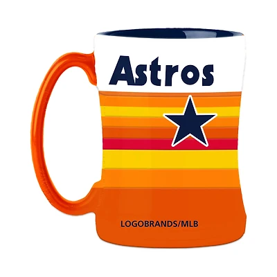 Mug vintage en relief 414 ml (14 oz) des Astros de Houston, logo de la marque