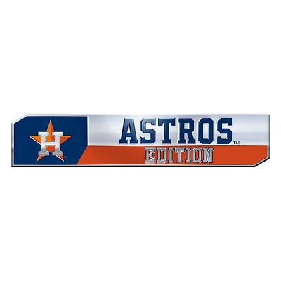Logo Brands  Houston Astros 2-Pack Embossed Truck Emblem Set