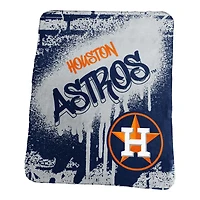 Couverture polaire classique à graffiti des Houston Astros, 127 x 152 cm (50 x 60 pouces).