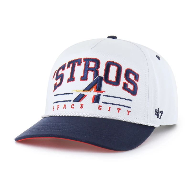 Men's '47 White Houston Astros City Connect Roscoe Hitch Adjustable Hat
