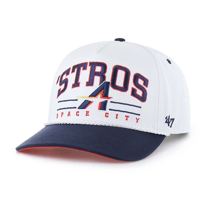 Men's '47 White Houston Astros City Connect Roscoe Hitch Adjustable Hat