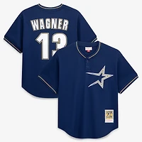 Men's Mitchell & Ness Billy Wagner Navy Houston Astros Authentic Batting Practice Jersey