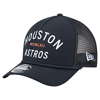 Men's New Era  Navy Houston Astros Minimalist 9FORTY A-Frame Adjustable Hat