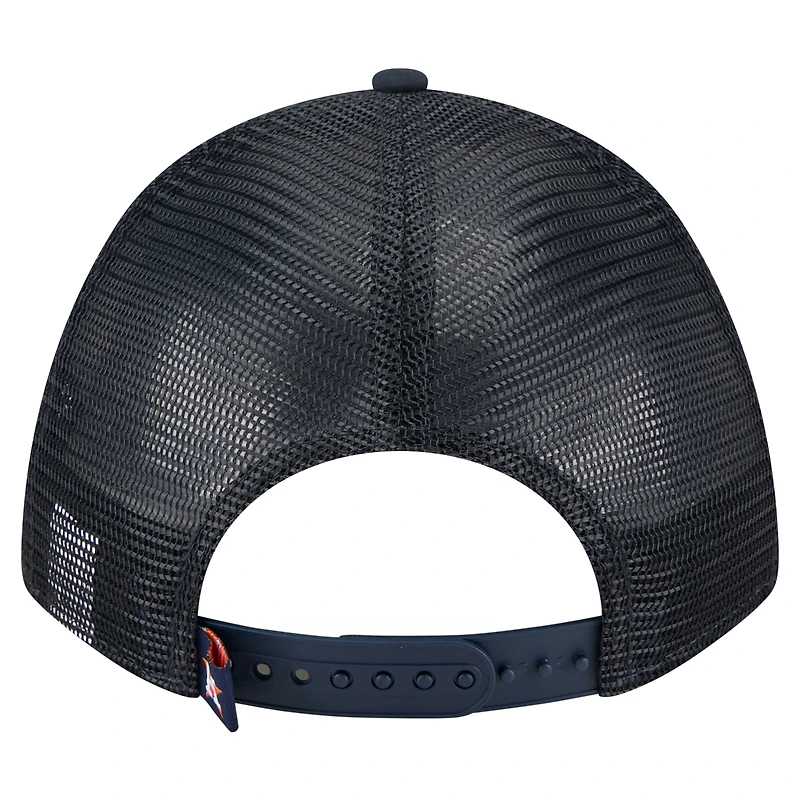 Men's New Era  Navy Houston Astros Minimalist 9FORTY A-Frame Adjustable Hat