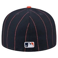 Men's New Era  Navy Houston Astros Pinstripe 59FIFTY Fitted Hat