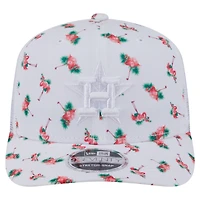 Men's New Era  White Houston Astros Flamingo Mesh Back 9SEVENTY Stretch-Snap Hat
