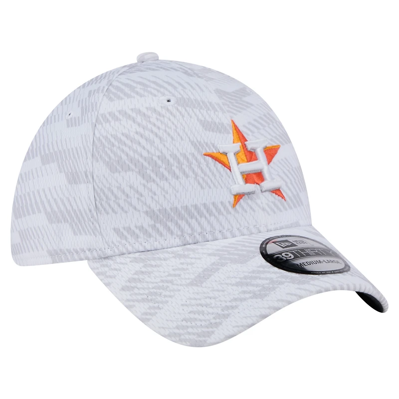 Men's New Era  White Houston Astros Graded 39THIRTY Stretch Fit Hat