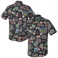 Chemise boutonnée noire à trois boutons pour homme Reyn Spooner des Astros de Houston