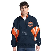 Pull demi-zippé Cooperstown Chief des Astros de Houston pour homme, bleu marine