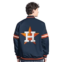 Veste universitaire à boutons-pression Starter pour homme Houston Astros Scout Navy