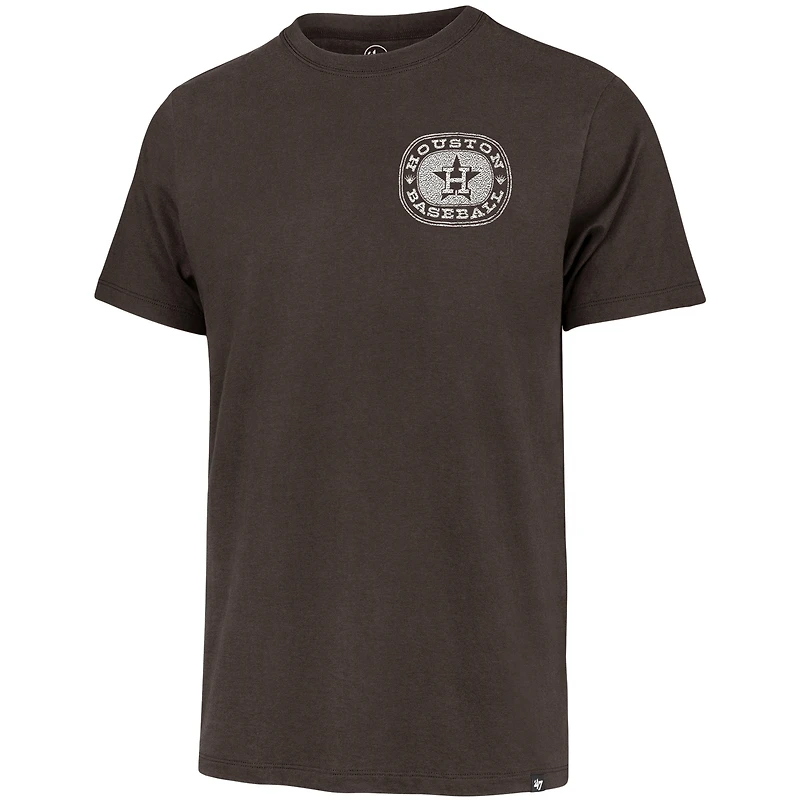 T-shirt marron « Back Canyon Franklin » des Astros de Houston pour homme, édition 1947