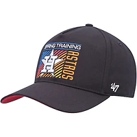 Casquette '47 Charcoal Houston Astros 2023 Spring Training Reflex Hitch Snapback pour homme