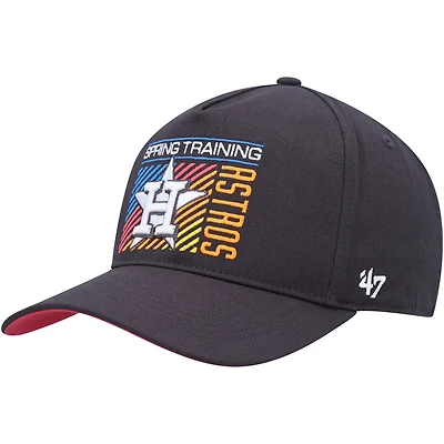 Casquette '47 Charcoal Houston Astros 2023 Spring Training Reflex Hitch Snapback pour homme