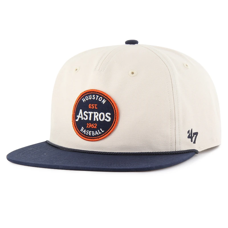 Casquette ajustable Payson Captain des Astros de Houston, couleur crème, pour homme, modèle 1947