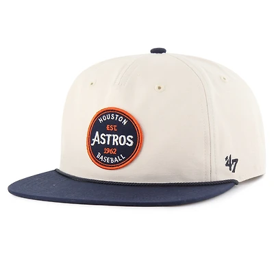 Men's '47  Cream Houston Astros Payson Captain Adjustable Hat