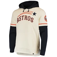 Men's '47 Cream Houston Astros Trifecta Shortstop Pullover Hoodie