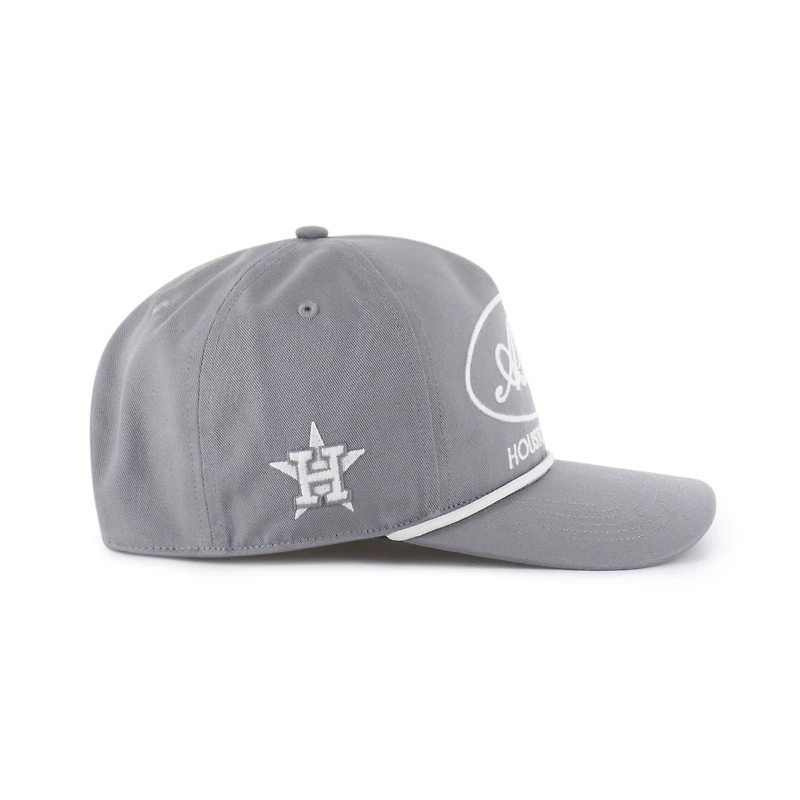 Men's '47 Gray Houston Astros Foundational Hitch Adjustable Hat