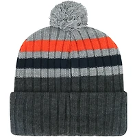 Bonnet en tricot à revers pile '47 Houston Astros gris pour hommes avec pompon
