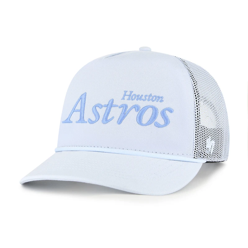 Casquette de camionneur ajustable bleu clair '47 Houston Astros Foundation Script Hitch pour homme