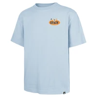 Men's '47 Light Blue Houston Astros Ice Cream Parlor Foundation T-Shirt