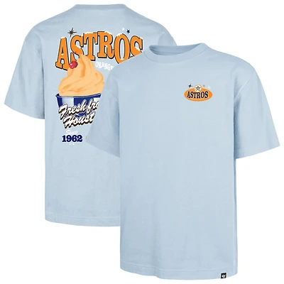 Men's '47 Light Blue Houston Astros Ice Cream Parlor Foundation T-Shirt