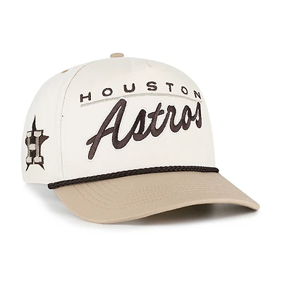 Casquette ajustable Houston Astros « 47 Natural/Beige » pour homme, modèle « Hitch Rope », couleur neutre/beige.