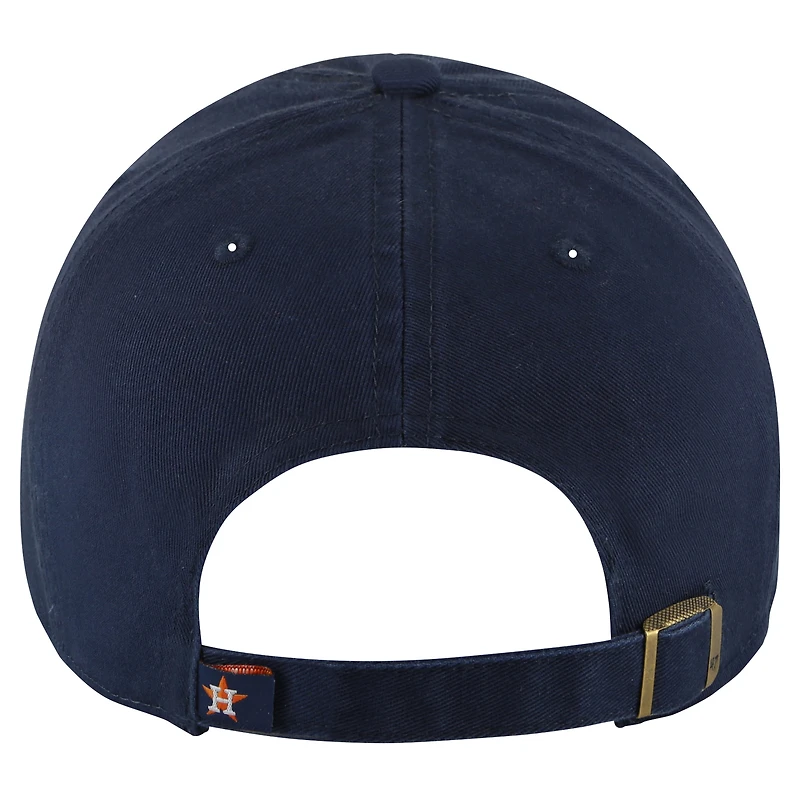 Men's '47 Navy/Orange Houston Astros Clean Up Adjustable Hat