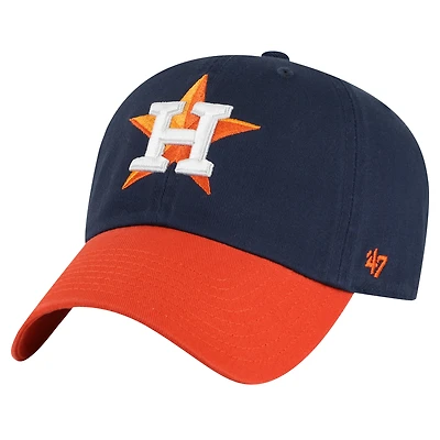 Casquette ajustable Houston Astros Clean Up '47 bleu marine/orange pour homme