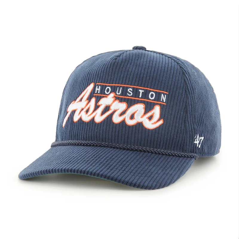 Casquette ajustable en velours côtelé pour homme '47 Navy Houston Astros
