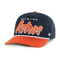 Men's '47 Navy Houston Astros Dropshadow Rope Hitch Adjustable Hat