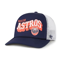Casquette snapback Meander Foam Trucker bleu marine '47 des Astros de Houston pour homme