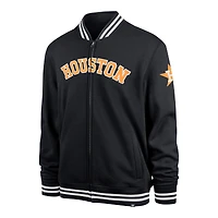 Men's '47 Navy Houston Astros Wax Pack Pro Camden Full-Zip Track Jacket